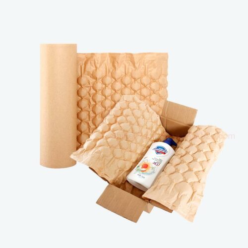 Paper Cushion—Recycled Inflated Paper Wrapping Bubble Roll-Green & Biodegradable